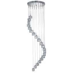 7820-20-LED Ice Cube LED 20Lt Multi-Drop - Chrome with Clear szkło Searchlight