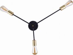 9136 LAMPA SUFITOWA  MILL black-gold III --rabaty 15% w koszyku