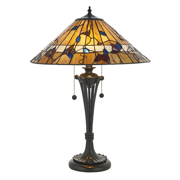 63951 Tiffany Bernwood 2lt lampa stołowa Interiors1900 - rabaty 25% w koszyku