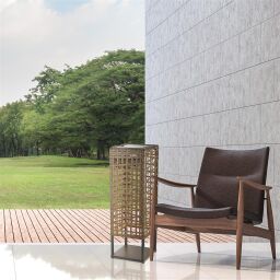 61180-470 x Hanoi Outdoor Table Lamp - Rattan Searchlight