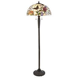 70944 Tiffany Butterfly 2lt lampa stojąca Interiors1900 - MEGA rabaty w koszyku %
