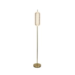 EU28806SB Capsule LED Satin Brass And Acrylic Floor Lamp Searchlight