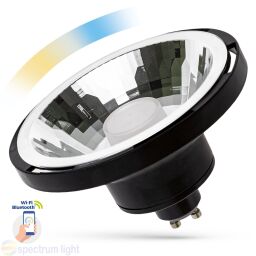 WOJ+14513 LED AR111 10W GU10 SMD 230V BLACK 30st CCT+DIMM