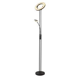 EU55601BK Mother & Child LED Floor Lamp - Matt Black Metal Searchlight