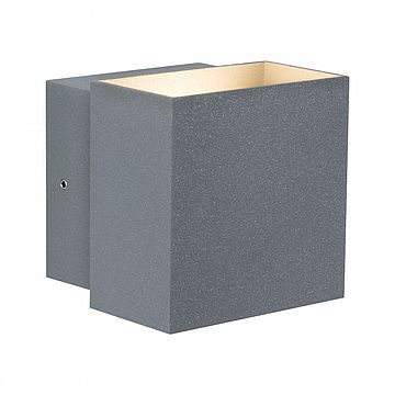 PL18002 Oprawa elewacyjna Cybo LED 2x3W 230V IP65 kwadratowy 100x100mm Szary Aluminium 