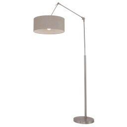 Gramineus 9898ST Lampa stojąca Stal, Klosz szary