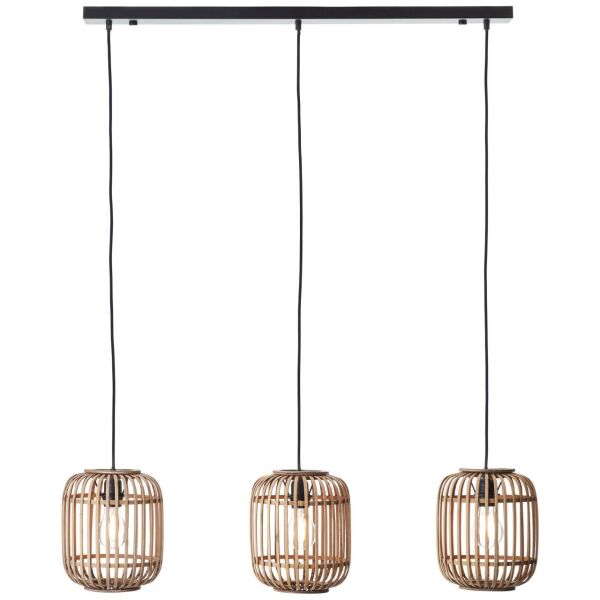 93778/20 Lampa wisząca Woodrow 3-płomieniowa jasnobrązowa