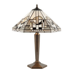 64263 Tiffany Metropolitan 2lt lampa stołowa Interiors1900 - MEGA rabaty w koszyku %