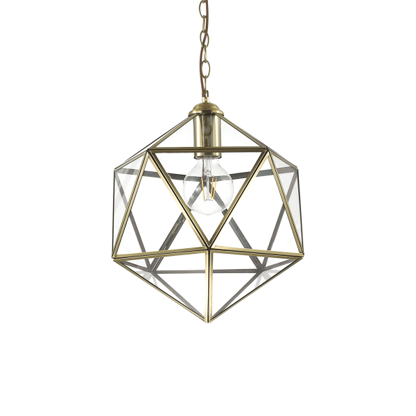 168869 Lampa wisząca deca sp1 big antique brass Ideal Lux - Mega RABATY w koszyku %