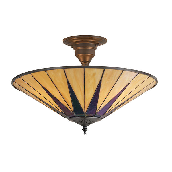 64043 Tiffany Dark star 3lt Semi plafon Interiors1900 - MEGA rabaty w koszyku %