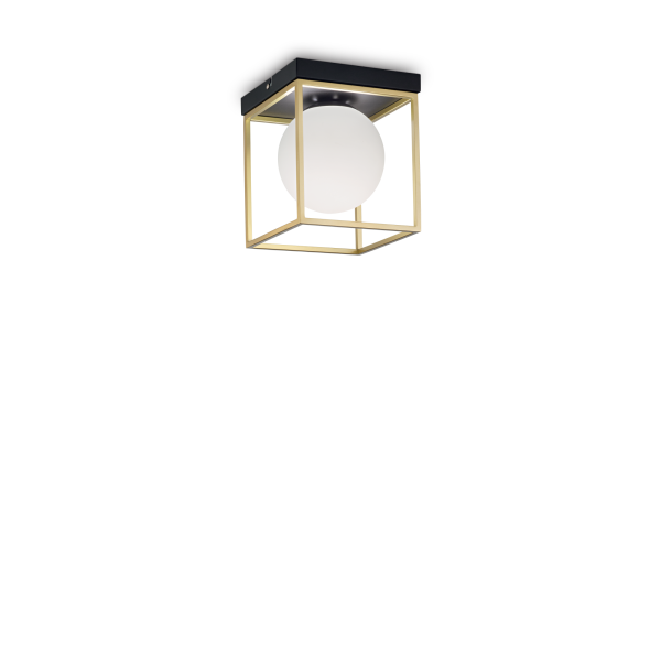 198132 Plafon lingotto pl1 antique brass Ideal Lux - Mega RABATY w koszyku %