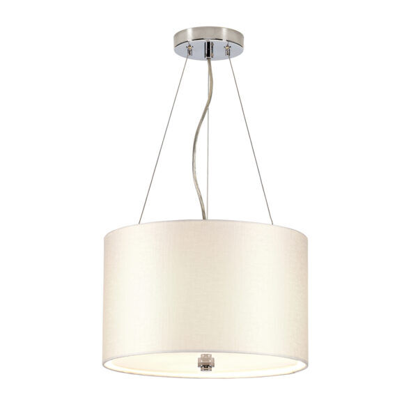 DL-PEARCE14-3LT-IV-PC Lampa wisząca 36 cm Pearce – 3 źródła światła – Polerowany chrom Elstead - Mega RABATY w koszyku %
