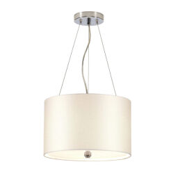 DL-PEARCE14-3LT-IV-PC Lampa wisząca 36 cm Pearce – 3 źródła światła – Polerowany chrom Elstead - Mega RABATY w koszyku %
