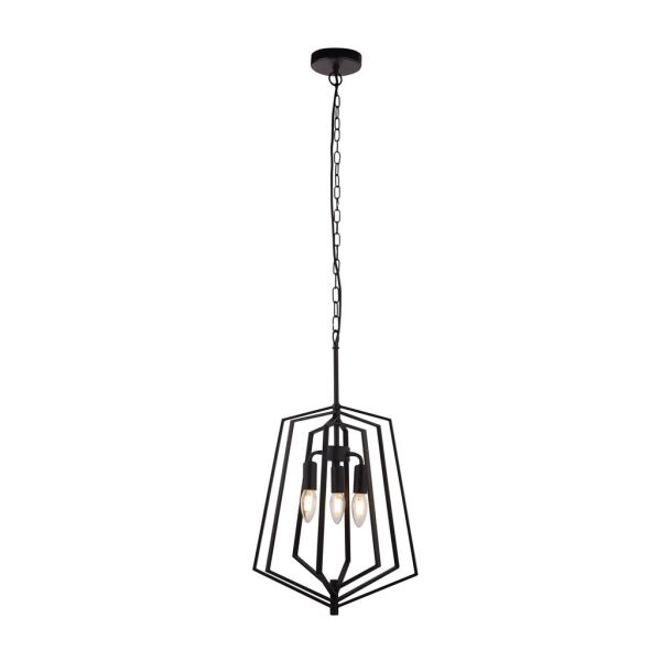 7973BK Slinky 3Lt Lampa wisząca - czarny Metal Searchlight