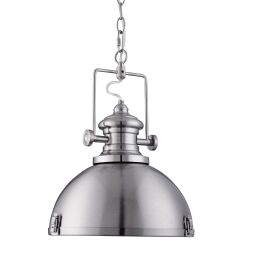 2297SS Louisiana Lampa wisząca - satyna srebrny & Clear Lens Searchlight