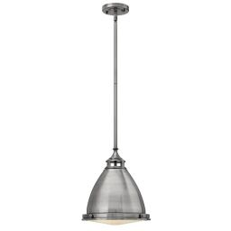 HK-AMELIA-P-M-PL lampa wisząca Amelia 1 Light Medium – polerowany antyczny nikiel Elstead - Mega RABATY w koszyku %