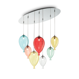 100937 Lampa wisząca clown sp7 multicolor Ideal Lux - Mega RABATY w koszyku %