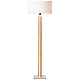 G93116/75 Lampa stojąca LED Magnus drewno światło/biały Brilliant
