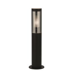93901-450BK Batton 450mm Słupek ogrodowy - czarny & Smoked Diffuser, IP44 Searchlight