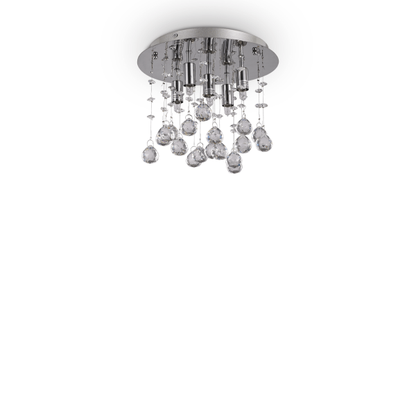 094649 Plafon moonlight pl5 chrome Ideal Lux - Mega RABATY w koszyku %