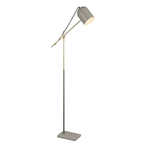 EU60881GY x Odyssey Floor Lamp - Grey, Gold & Marble Searchlight