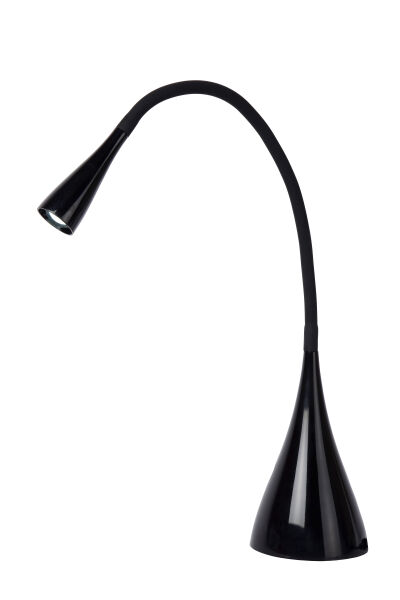 LAMPA BIURKOWA ZOZY CZARNA/BIAŁA METAL/PLASTIK - Mega RABATY W KOSZYKU %