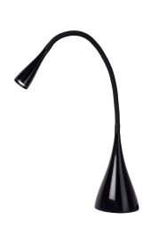 LAMPA BIURKOWA ZOZY CZARNA/BIAŁA METAL/PLASTIK - Mega RABATY W KOSZYKU %