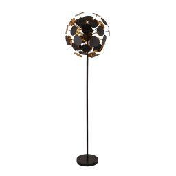 EU3079BG Discus 4Lt Lampa podłogowa - czarny Metal & PC Discs Searchlight