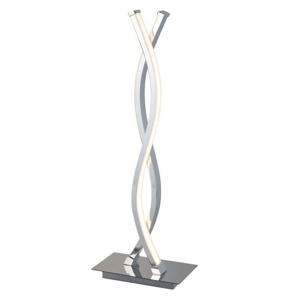EU5678CC Platt LED Wave Lampa stołowa - Chrome Searchlight