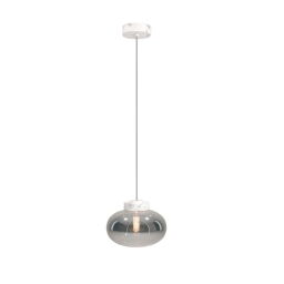 P0517 Lampa Wisząca Moonstone Smoke Glass+white Marble Maxlight 