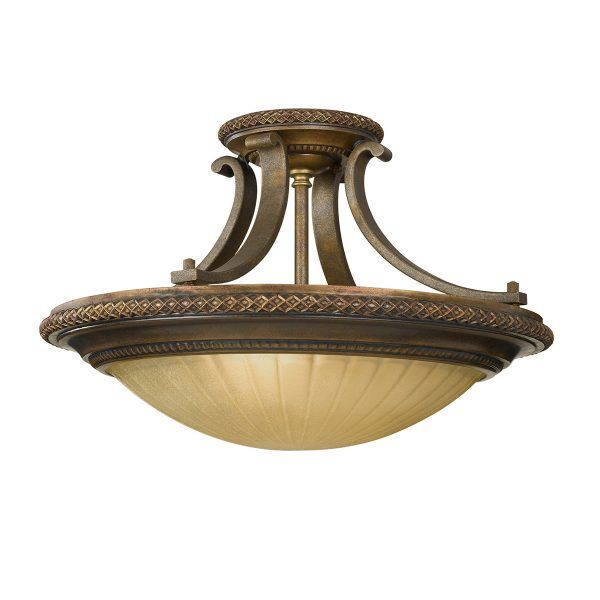 FE-KELHAM-HALL-SF Kelham Hall 2 Light Semi-Flush Light Elstead - Mega RABATY w koszyku %