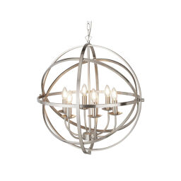 2476-6SS LAMPA WISZĄCA ORBIT SATYNA/SREBRO