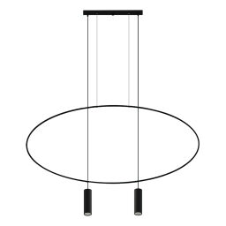 TH.017CZ Lampa wisząca HOLAR 2 czarna Thoro Lighting - Mega RABATY W KOSZYKU %