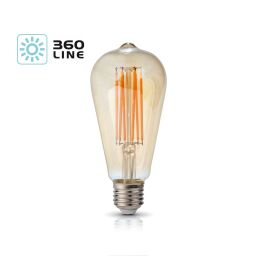 Źródło LED FST64 7W E27 gruszka 3000K