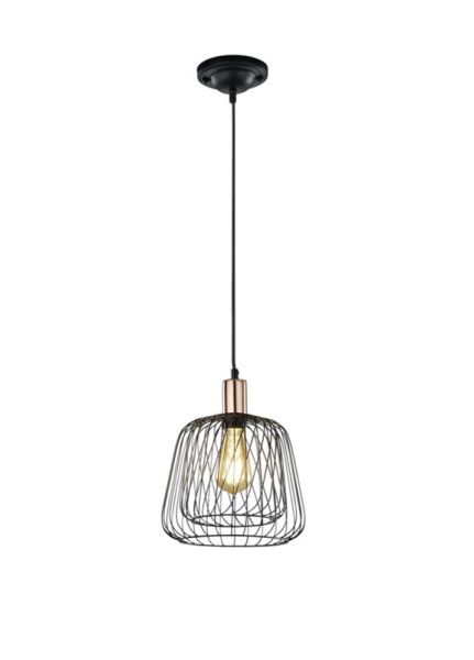 300900102 LAMPA WISZĄCA SANNA CZARNA  - Mega RABATY W KOSZYKU %