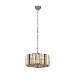 82101-3CC Chapeau 3Lt Lampa wisząca/Semi-Flush-Amber, Smoke & Clear kryształ Searchlight