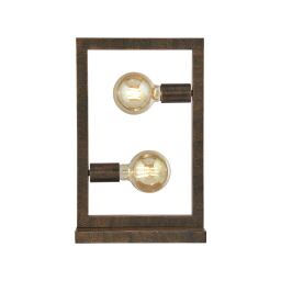 EU24101-2RU Oblong 2Lt Lampa stołowa - Rustic brązowy Searchlight