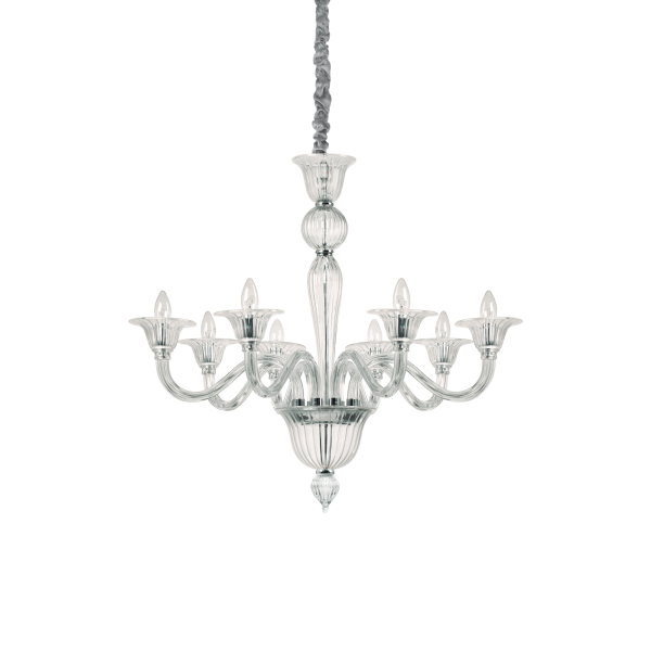 199382 Lampa wisząca brigitta sp8 clear Ideal Lux - Mega RABATY w koszyku %