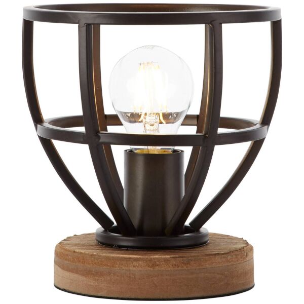 92610/76 Matrix Wood lampa stołowa 18 cm czarny antyczny