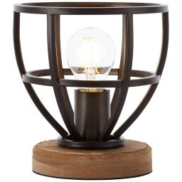 92610/76 Matrix Wood lampa stołowa 18 cm czarny antyczny