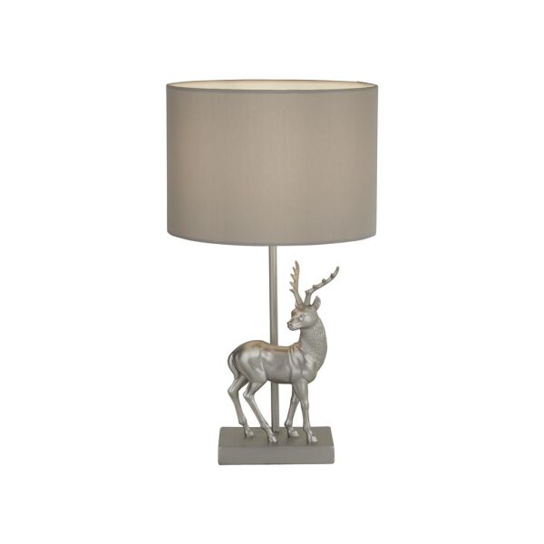 EU60436SI Deer Table Lamp - Silver And Grey Searchlight