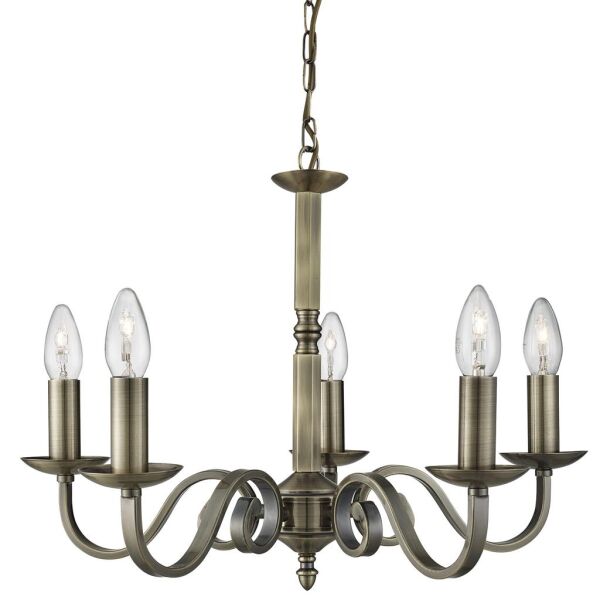1505-5AB Richmond 5Lt Lampa wisząca - antyczny mosiądz Searchlight