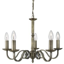 1505-5AB Richmond 5Lt Lampa wisząca - antyczny mosiądz Searchlight