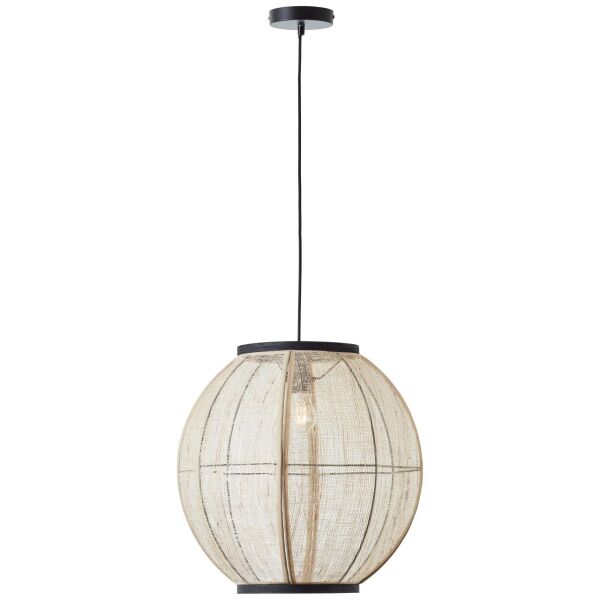 99484/76 Tanah Lampa wisząca 47cm czarny/naturalna Brilliant