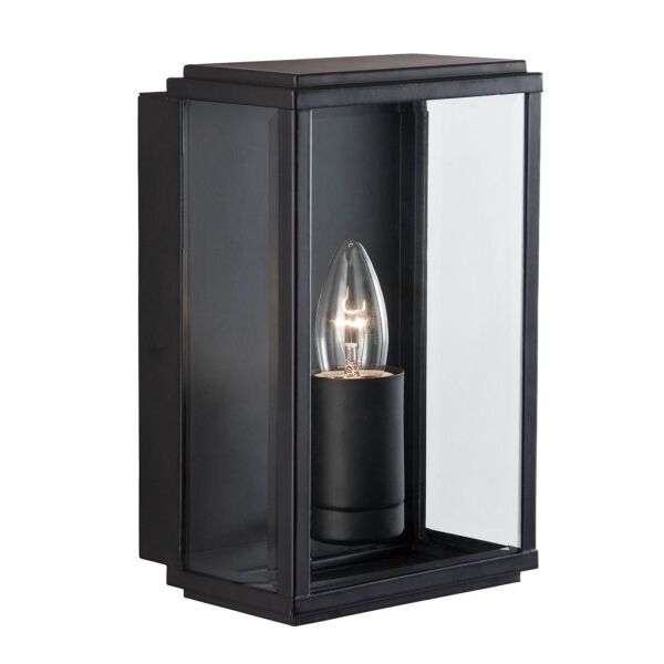 8204BK Box zewnętrzny Wall & Porch Light - czarny Metal & szkło Searchlight