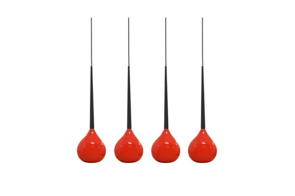 Lampa wisząca AGA 4 AZ1069 Czerwony - Czarny Azzardo