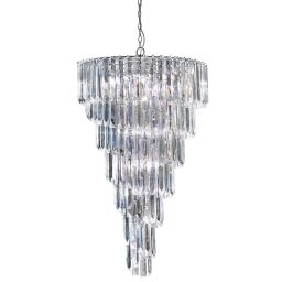 7999-9CC Sigma 9Lt Żyrandol - Chrome & Clear Acrylic Rods Searchlight