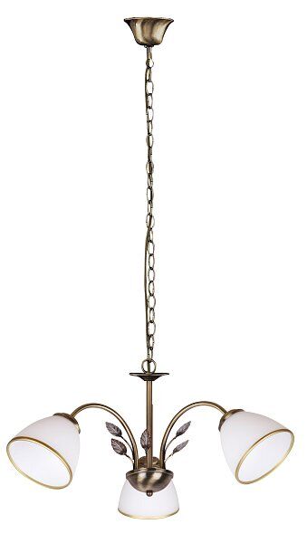 LAMPA WISZĄCA ALETTA 3 METAL/SZKŁO