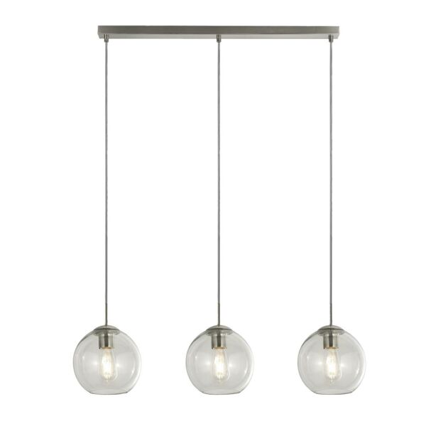 1623-3CL Balls 3Lt Bar Lampa wisząca - Chrome & Clear szkło Searchlight
