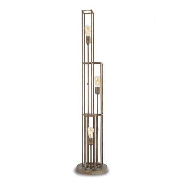 Cubic 3380 - Trzypunktowa lampa podłogowa Moretti Luce